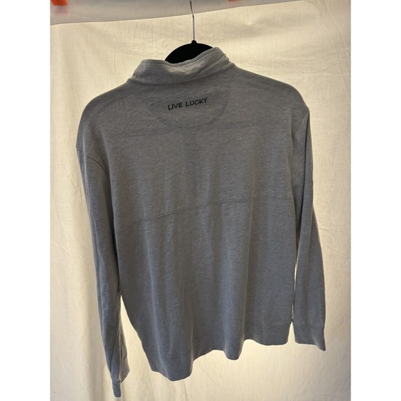 BLACK CLOVER Men’s Medium 1/4 Zip Dri Balance Vivid Luck Performance Shirt Gray - Picture 5 of 12